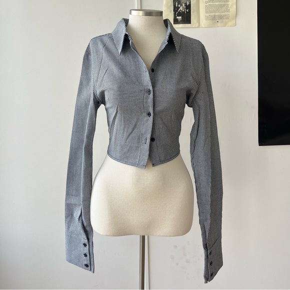 Lioness Tops - Lioness french kiss houndstooth top
